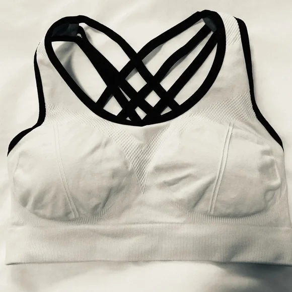 Seamless Small Padded Strappy Sports Bra Yoga Fitness Running Sportswear top - Picture 6 of 13